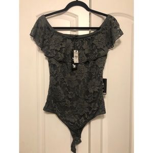 Express off shoulder bodysuit